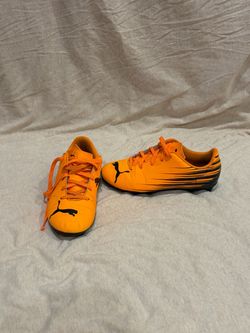 Puma Orange Soccer Cleats