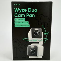 Duo Cam Pan Indoor/Outdoor IP65 2K 360° Pan/Tilt Smart Home Security Camera