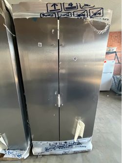 Brand New Frigidaire Stainless Steel Side-by-Side Refrigerator – $800