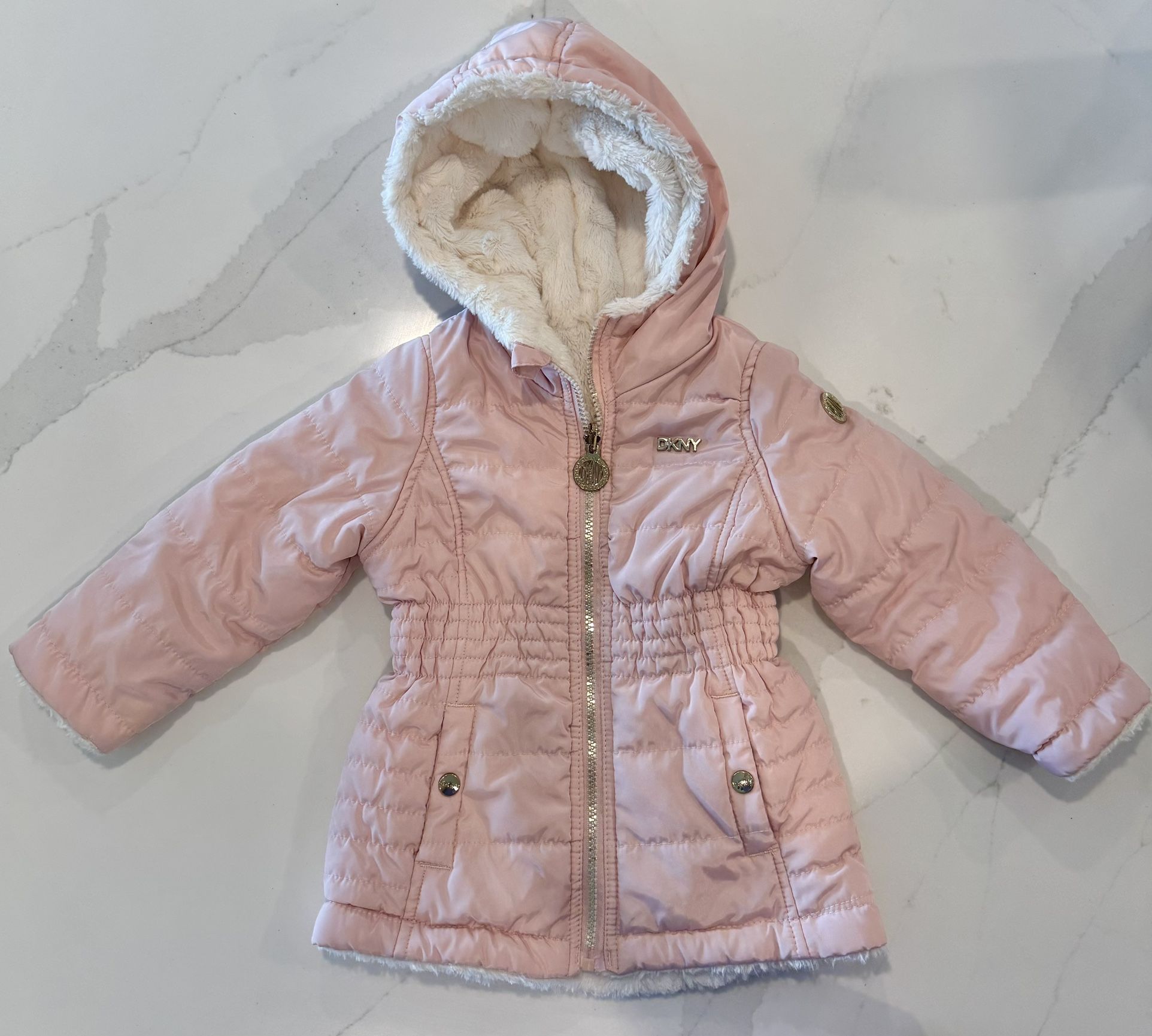 Girls 24 Months Faux Fur-Lined Jacket