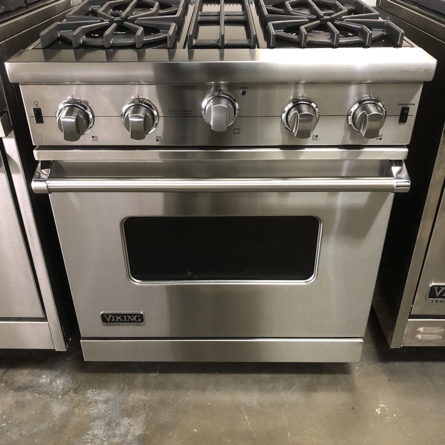 Viking 30”Wide All Gas Range Stove Stainless Steel 