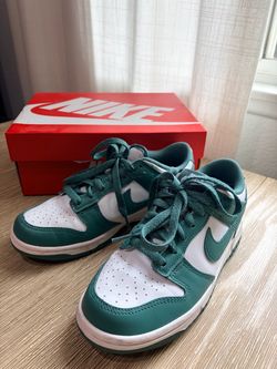 Nike Dunk Low White and Green Sneakers