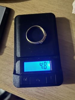 Solid 14k Big Ring 3 Diamonds Size 12 Gold Value