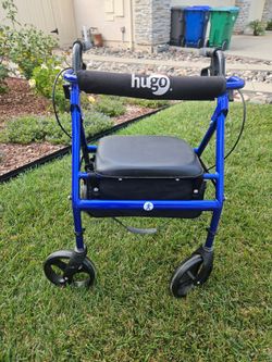 Hugo Rolling Walker with Seat and Backrest