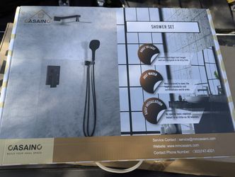 Casainc Matte Black Shower Set