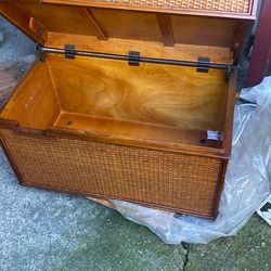 Wooden Wicker Chest Pier 1 Imports