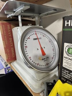 Crestware SCA10100 Heavy Duty Receiving Scale 100 lb. x 4 oz.
