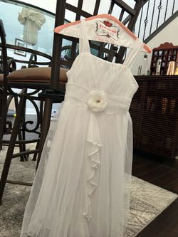 First communion dress with veil