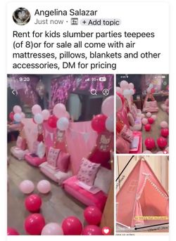 Slumber party tents