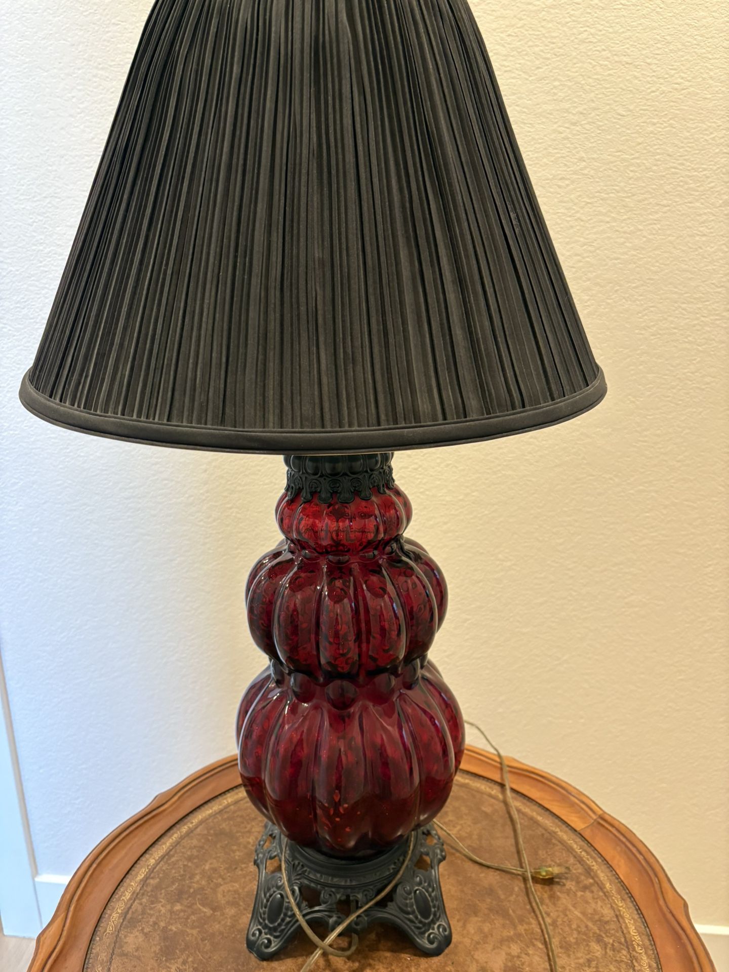 Antique Ruby Lamp