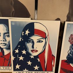 Limited Edition Canvas Prints from Shepard Fairey's "We the People" Series