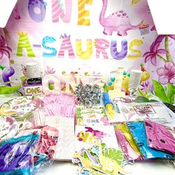 One a Saurus Birthday Decorations Dinosaur 1 Year Assorted Party Decor