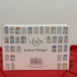 Lenox The Village Butter Dish Spice Village Porcelain - New in Box