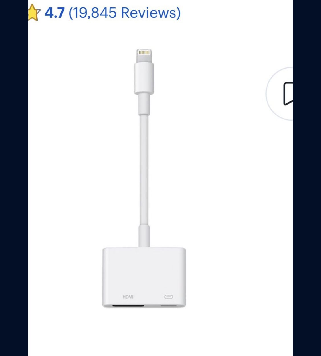 HDMI To Apple Adapter