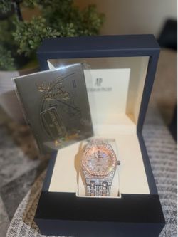 ✨ Audemars Piguet-Inspired Moissanite Luxury Watch ✨