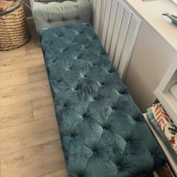 Velvet Ottoman 