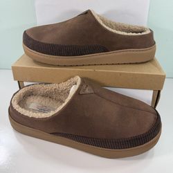 Weatherproof vintage men’s slippers memory foam - size M (9-10)