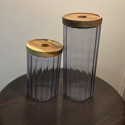 Deep Purple Glass Jar