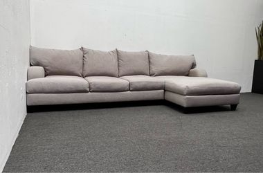 Made in USA 2-Piece L-Shaped Sectional Couch w/ Right Chaise | Deep Cleaned | Delivery Available