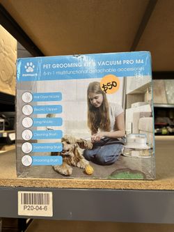 PET GROOMING KIT & VACUUM PRO M4 6-in-1 multifunctional detachable accessories