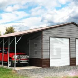Garage With Carport 