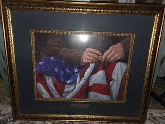 Authentic..."IF MY PEOPLE" BY: Jack E. Dawson flag picture
