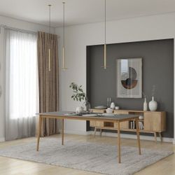 *BRAND NEW* Rectangular 100% FSC Certified Solid Wood Grey Table | Ideal Furniture For Indoor
