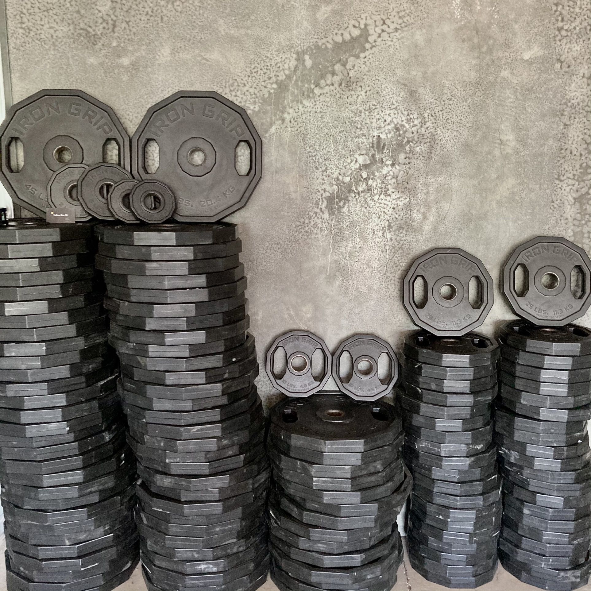 Weights, Olympic Urethane Grip Plates & Bars - Gym Equipment