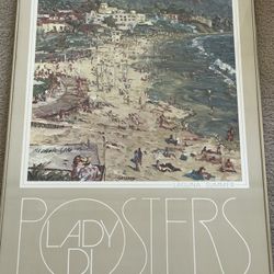 MARCO SASSONE ORIGINAL 1982 PRINT HAND SIGNED LAGUNA SUMMER