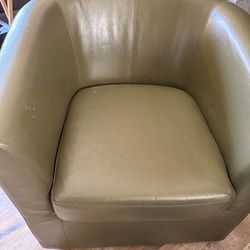 Retro spinning leather Chair