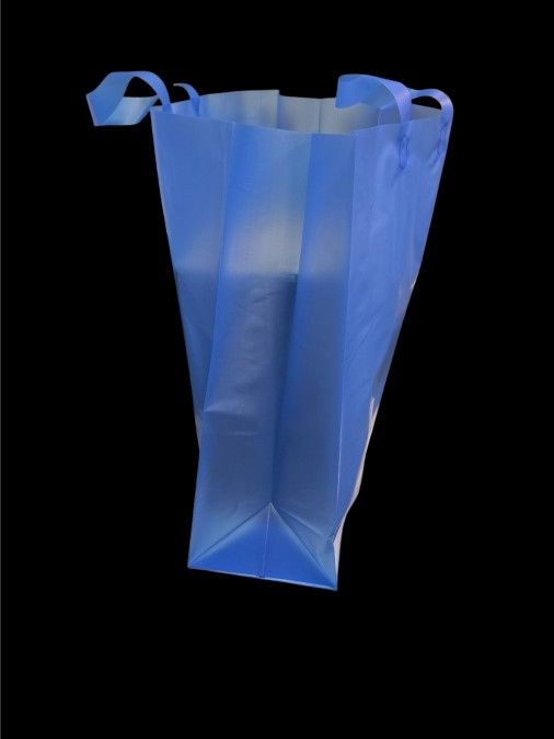 Selling: Uline Colored Frosty Shoppers Bag- Blue***