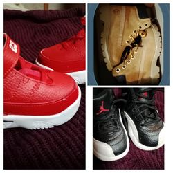 Size 5c - 3 Pairs Of Jordans & Tims
