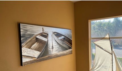 2 boat 3 d canvas
