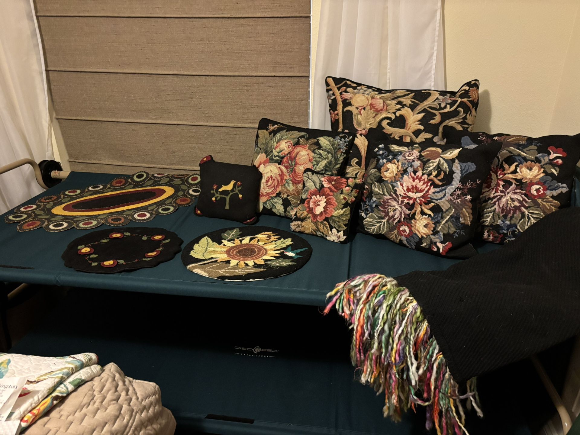 Lovely Set Of Pillows And Accessories In Very Good Shape