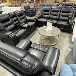 Premium Recliner Couch, Loveseat And Chair 3Pcs Set