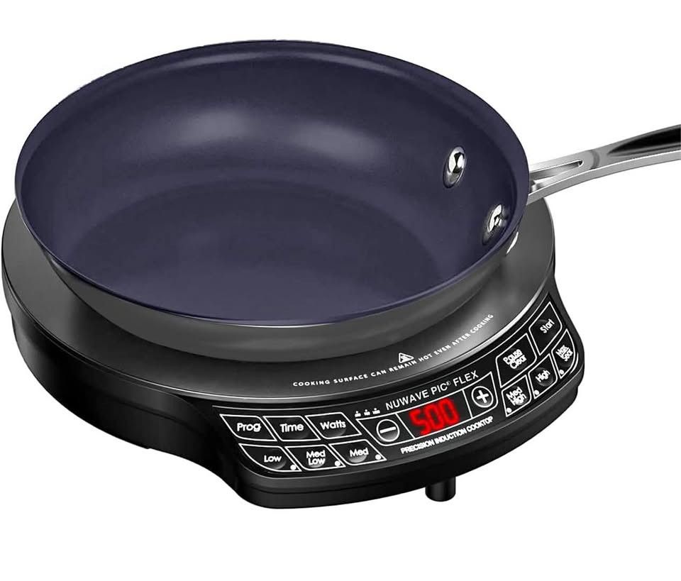 Nuwave PIC Flex Compact, Portable, Powerful Induction Cooktop With 9-inch Duralon Healthy Ceramic