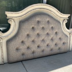 Distressed Style Upholstered HEADBOARD Signature Design By Ashley, Fit Full Size