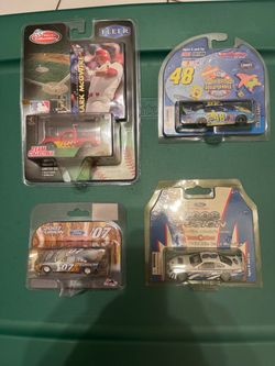 Fleer Mark McGwire Team Collectible and Team Caliber NASCAR Die-Cast Cars
