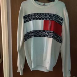 Tommy Hilfiger Sweater men's Large White