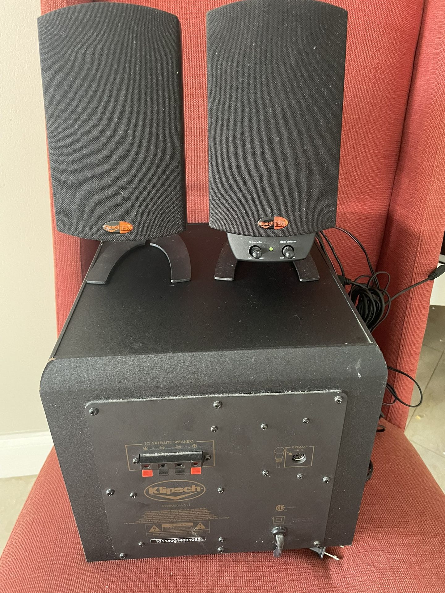 Klipsch ProMedia 2.1 THX Certified Computer Speaker System - 3-Piece Set (1011400)