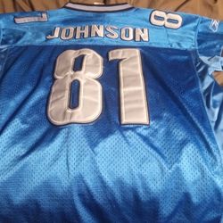 Authentic Johnson #81 Lions Jersey! Like New!