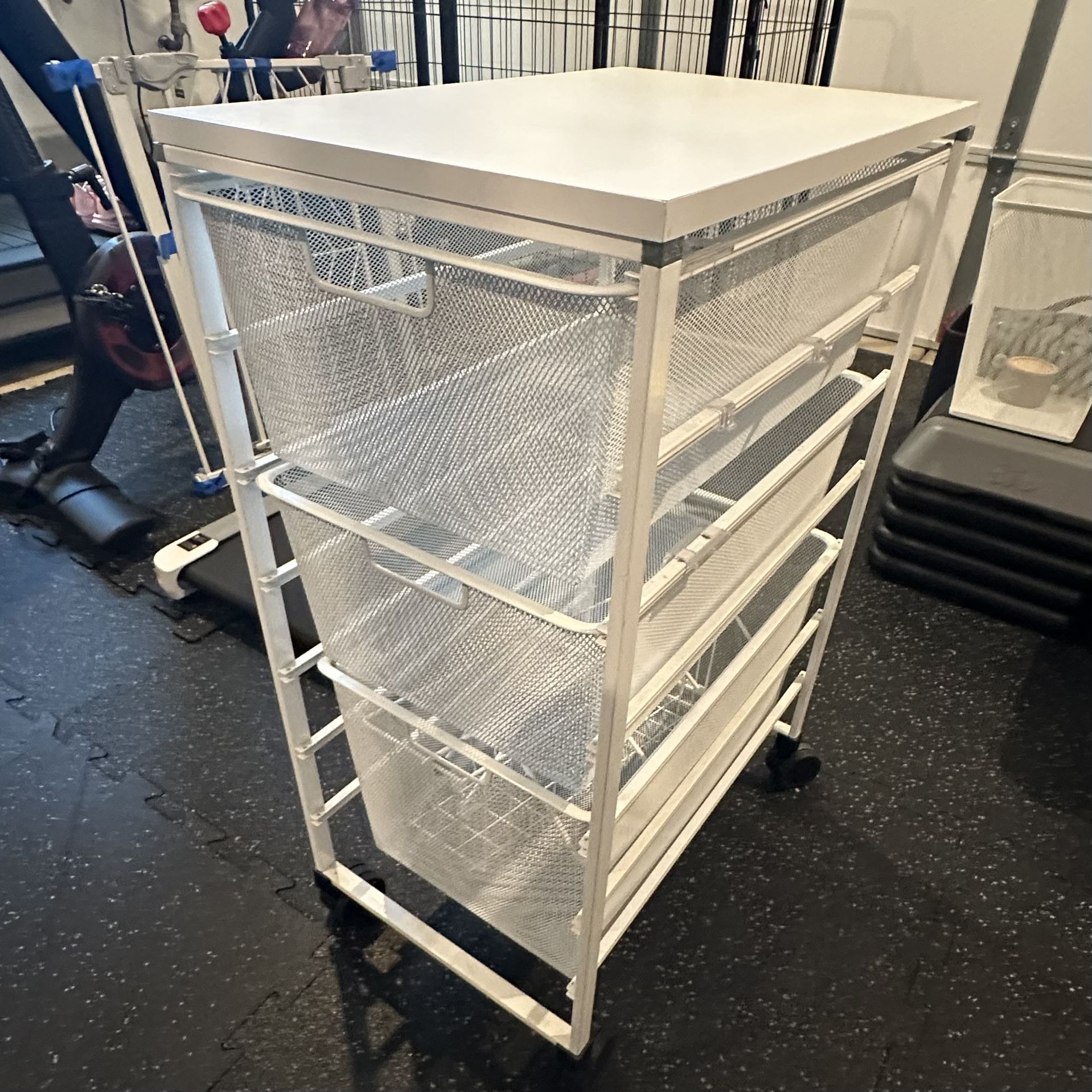 Elfa 3-drawer Cart 