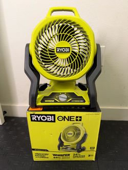 RYOBI ONE+ 18V Cordless Hybrid WHISPER SERIES 7-1/2 in. Fan (Tool Only)
