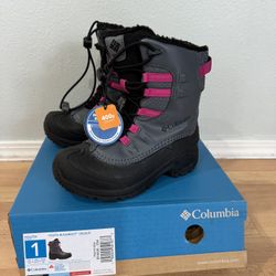 Columbia Bugaboot snowboots, Youth Size 1- new!