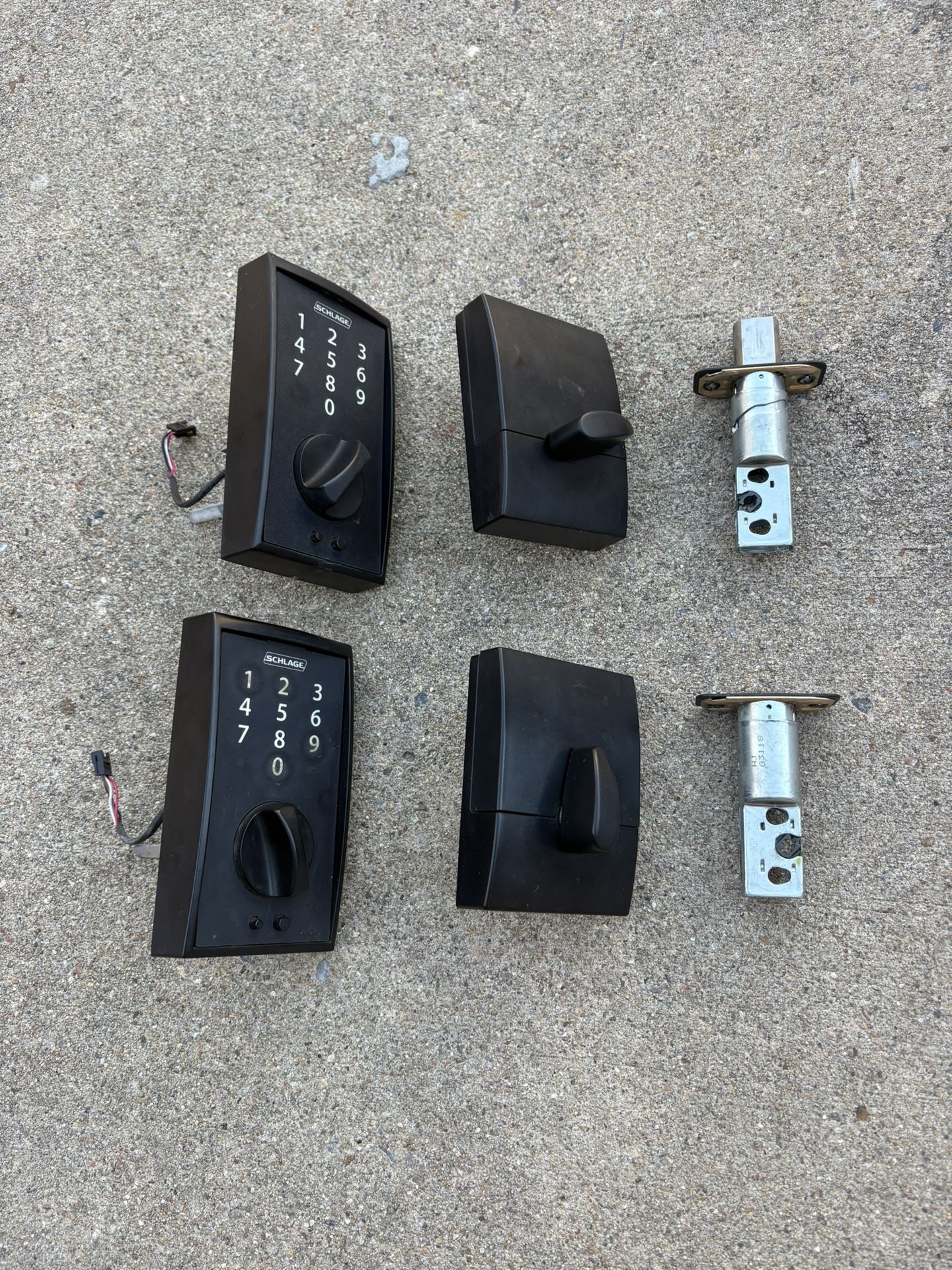 Used Schlage - Electronic Touch Keyless Touchscreen Deadbolt with Thumbturn