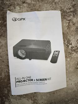 GPX All-in-one Projector, Screen, And Soundbar 