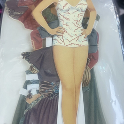 June Allyson Celebrity style Paper Doll Shackman 1994 Dress Up Toy NEW