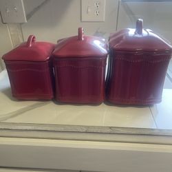 Set De Tarros Y Frutero 