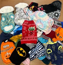 🐶BIG Lot of T-SHIRTS•JACKETS •SWEATERS 4•Small DOGS 🐶 👀 (please read description)