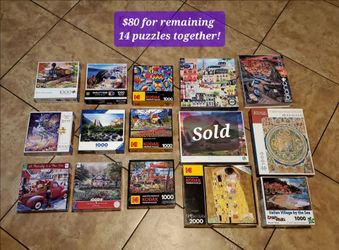 Lot Of 14 Puzzles! $5 -10 Each Or $80 For All (Please Read Ad)